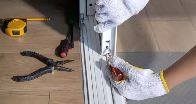 Backyard Sliding Door Track Repair in Rockledge, FL